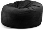 SLOWDOWN Fekete kordbársony babzsákfotel Om 135 - SLOWDOWN