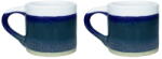 Sass & Belle Sötétkék agyagkerámia eszpresszó bögre szett 2 db-os 80 ml Marlow - Sass & Belle