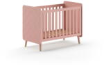 Vipack Rózsaszín borovi fenyő babaágy 60x120 cm BILLY - Vipack