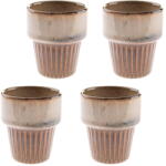 Dakls Bézs kőedény eszpresszó csésze szett 4 db-os 100 ml Tone - Dakls