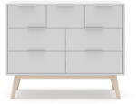 Marckeric Fehér alacsony komód 120x83 cm Campus - Marckeric