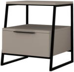 Kalune Design Bézs éjjeliszekrény polcokkal Pal - Kalune Design