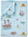 Belle & Boo Kék mikroplüss gyerek takaró 150x200 cm Pirates - Belle & Boo