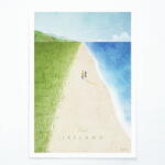 Travelposter Poszter Ireland, 30x40 cm - Travelposter