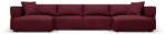 Milo Casa Borvörös sarokkanapé ("U" alakú) Esther - Milo Casa