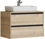 Pelipal Natúr színű mosdókagyló alatti pult borovi fenyő dekorral Quickset 393 - Pelipal