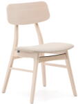 Kave Home Bézs-natúr színű étkezőszék szett tölgyfa dekorral, 2 db-os Selia - Kave Home
