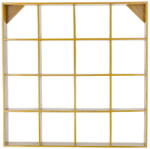 Bloomingville Sárga többszintes újrahasznosított fa fali polc 10 cm Bekka - Bloomingville