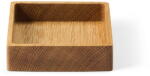 LIND DNA Natúr színű dekoratív fa tárolódoboz 11x11x3 cm Square S - LIND DNA