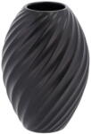 Morsø River fekete porcelán váza, magasság 16 cm - Morsø