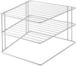 Metaltex Ezüstszínű acél kiegészítő polc 25x25 cm Palio - Metaltex