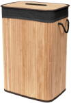 Compactor Fekete-natúr színű bambusz szennyeskosár 78 l Bamboo - Compactor
