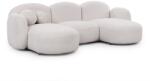 Ropez Krémszínű buklé sarokkanapé (U alakú) Orbit - Ropez