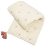 Cam Cam Copenhagen Világossárga-rózsaszín bio pamut steppelt gyerek takaró 90x120 cm Bows - Cam Cam Copenhagen