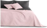Restilo Axel rózsaszín-fekete kétoldalas mikroszálas ágytakaró, 200 x 220 cm - DecoKing