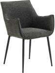 Actona Sötétszürke kárpitozott étkezőfotel Bonita - Actona