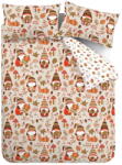 Catherine Lansfield Narancssárga-barna egyszemélyes ágyneműhuzat 135x200 cm Woodland Gonks - Catherine Lansfield