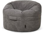 SLOWDOWN Sötétszürke kordbársony gyerek babzsákfotel Roll 80 - SLOWDOWN