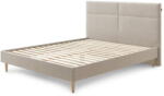 Bobochic Bézs kárpitozott franciaágy ágyráccsal 180x200 cm Elyna - Bobochic Paris - bonami - 194 830 Ft