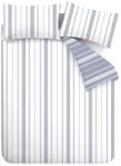 Catherine Lansfield Fehér-kék egyszemélyes ágyneműhuzat 135x200 cm Harbour Stripe - Catherine Lansfield