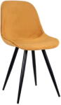 LABEL51 Mustársárga bársony étkezőszék szett 2 db-os Capri - LABEL51