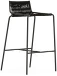 Marckeric Fekete fém bárszék (ülésmagasság 65 cm) Emily - Marckeric