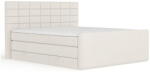Maison de Reve Bézs ágyneműtartós boxspring ágy 180x200 cm Ava - Maison de Rêve