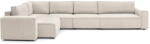 Bobochic Paris Krémszínű kordbársony sarokkanapé (bal oldali) Nihad modular - Bobochic Paris