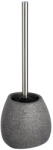 WENKO Pion szürke kerámia WC-kefe, magasság 38, 5 cm - Wenko