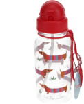 Rex London Piros tritán gyerek ivópalack 500 ml Sausage Dog - Rex London