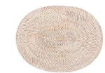 Tiseco Home Studio Fehér rattan tányéralátét, 30 x 40 cm - Tiseco Home Studio
