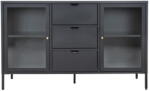 House Nordic Fekete fém komód 140x85 cm Dalby - House Nordic