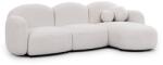 Ropez Krémszínű buklé sarokkanapé (jobb oldali-heverő résszel) Orbit - Ropez - bonami - 577 992 Ft