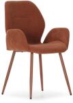 Marckeric Terrakotta színű kárpitozott étkezőfotel szett 2 db-os Ansu - Marckeric