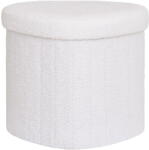 House Nordic Fehér buklé puff Medford - House Nordic