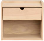 Rowico Natúr színű tölgyfa függő-polcokkal éjjeliszekrény Hillmond - Rowico - bonami - 54 307 Ft