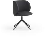 Teulat Fekete kárpitozott étkezőfotel Mogi - Teulat