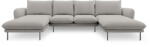 Cosmopolitan Design Vienna világosszürke U alakú kanapé - Cosmopolitan Design