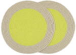 Remember Textil tányéralátét szett 2 db-os ø 38 cm Lime - Remember