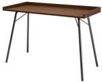 Woodman Rayburn íróasztal diófa dekoros asztallappal 52x115 cm - Woodman