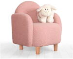 Hanah Home Rózsaszín buklé gyerek fotel Moylo - Artie