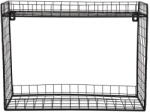 PT LIVING Fekete többszintes acél fali polc 40 cm Reja - PT LIVING
