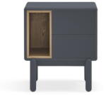 Teulat Sötétszürke éjjeliszekrény Corvo - Teulat