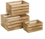 Casa Selección Natúr színű tárolódoboz szett 3 db-os 31x23x15 cm - Casa Selección