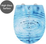 WENKO WC-ülőke automatikus záródással 38 x 45 cm Droplets - Wenko