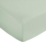 Bianca Világoszöld gumis pamut-szatén lepedő 90x190 cm Cotton Sateen - Bianca