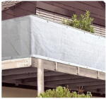 Garden Pleasure Fehér műanyag belátásgátló erkélyre 500x90 cm - Garden Pleasure