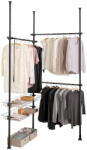 Wenko Fekete fém teleszkópos ruhatartó állvány Herkules - Wenko - bonami - 32 670 Ft
