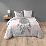 douceur d'intérieur Fehér-rózsaszín kétszemélyes pamut ágyneműhuzat 200x200 cm Namaste - douceur d'intérieur