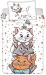 Jerry Fabrics Fehér pamut gyerek ágyneműhuzat babaágyhoz 100x135 cm Marie Cat "Friends" - Jerry Fabrics